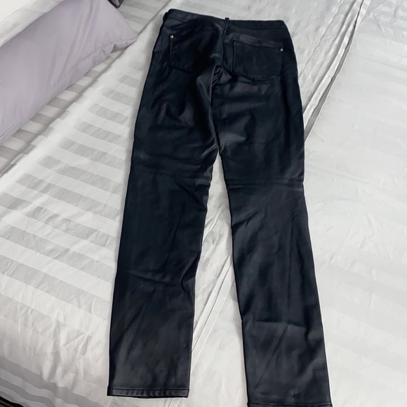H&M Pants & Jumpsuits Black Faux Leather Pants Poshmark